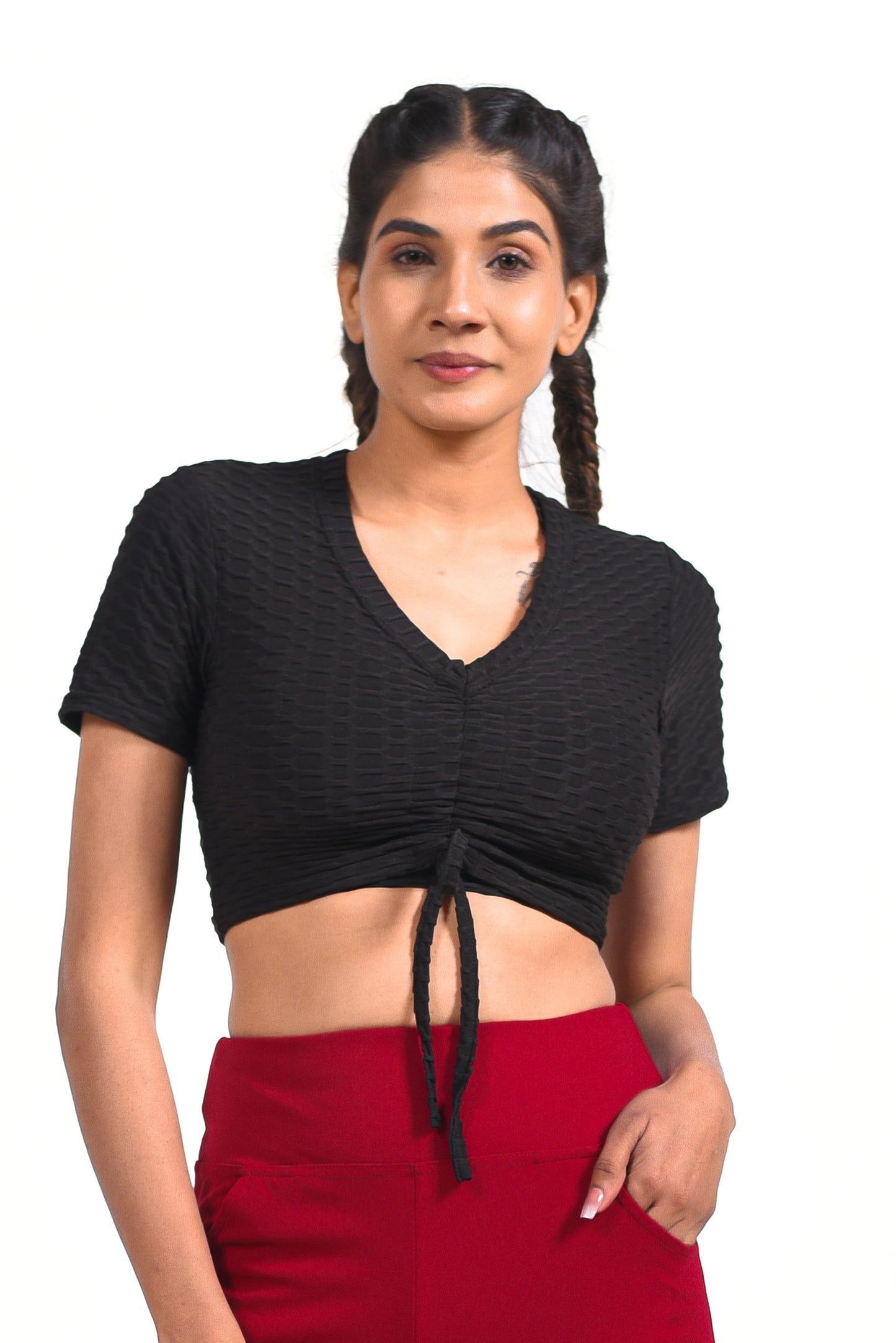 GYMSQUAD® X MEGHA GUPTA ANTI-CELLULITE T-SHIRT - BLACK