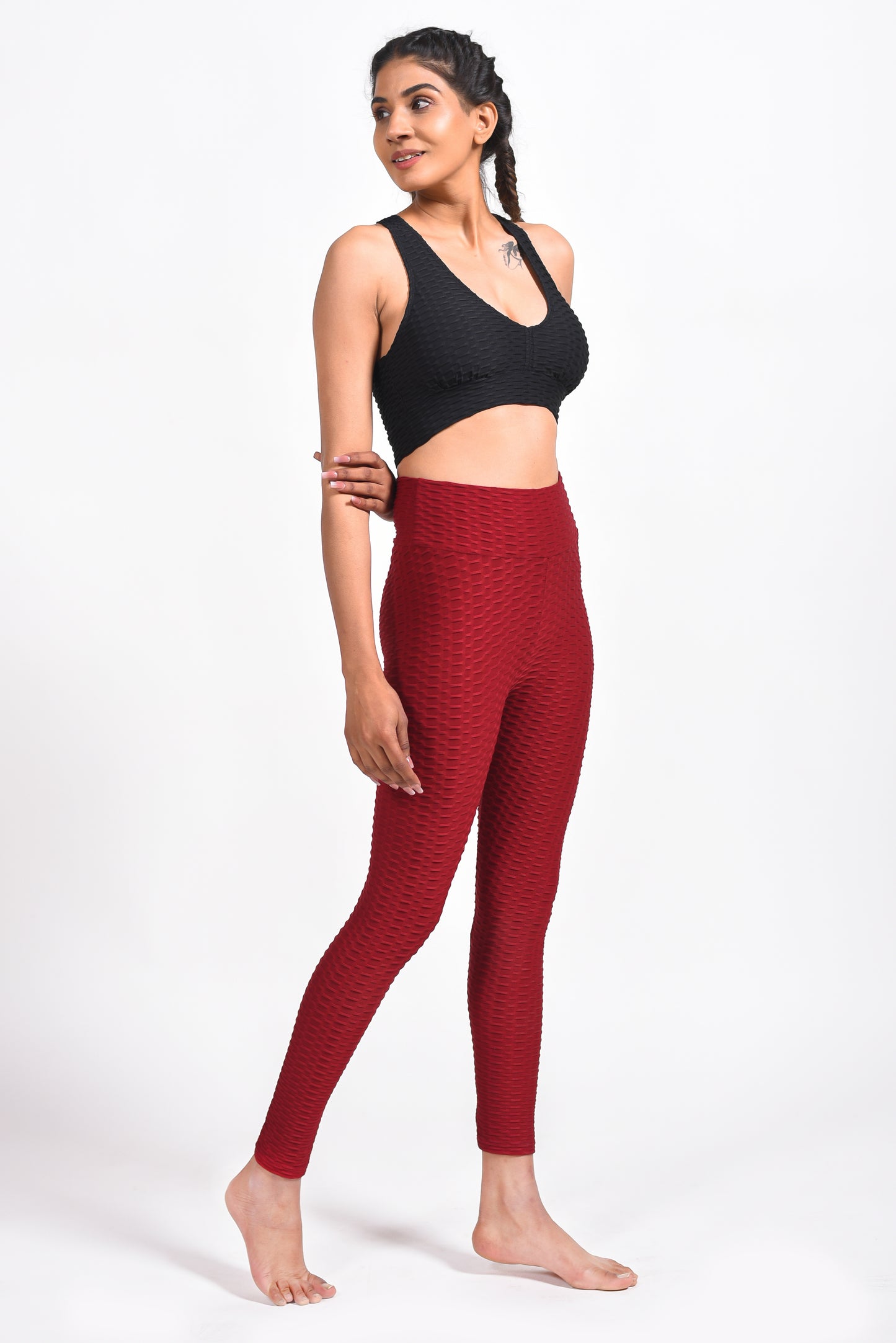 GYMSQUAD® PUSH UP LEGGINGS - WINE