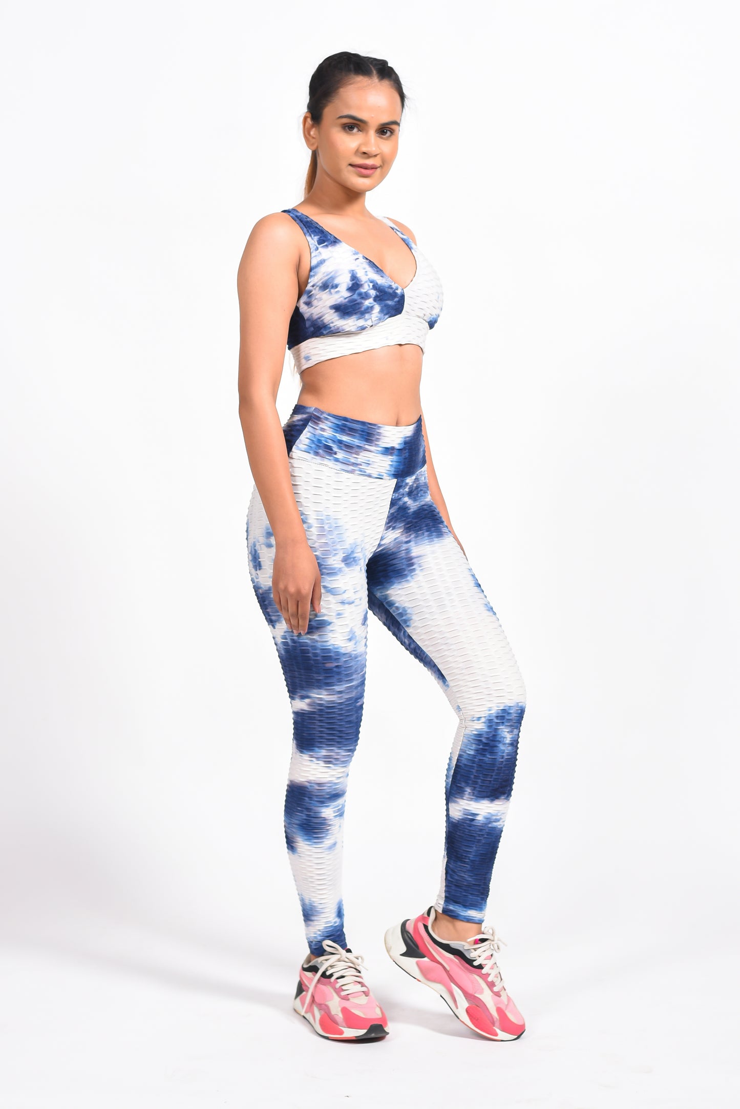 GYMSQUAD® PUSH UP LEGGINGS - TIE-DYE BLUE