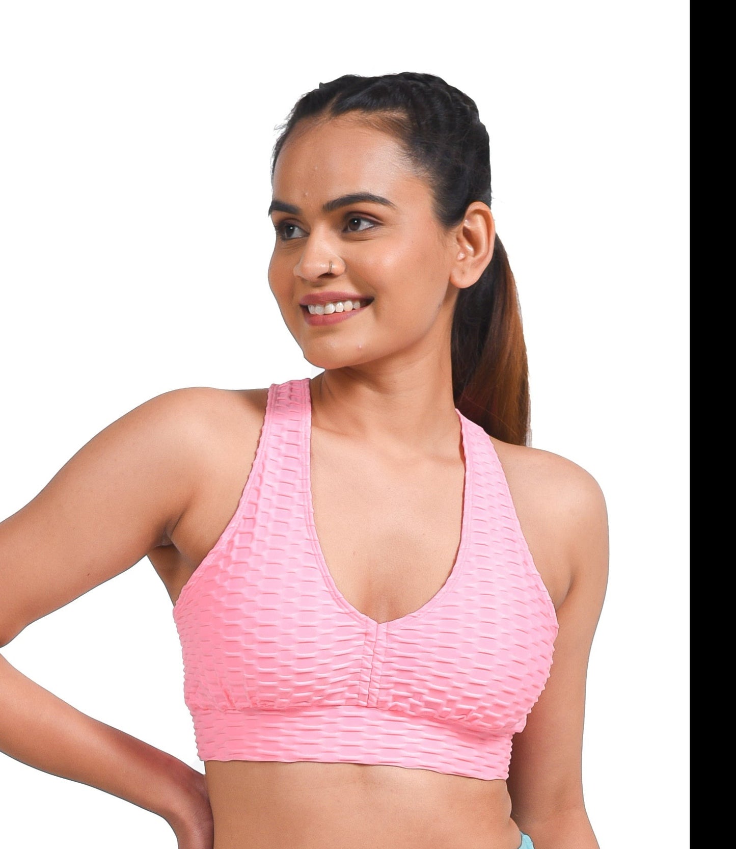 GYMSQUAD® X NIKKI TAMBOLI SUPPORTIVE SPORTS BRA - PINK