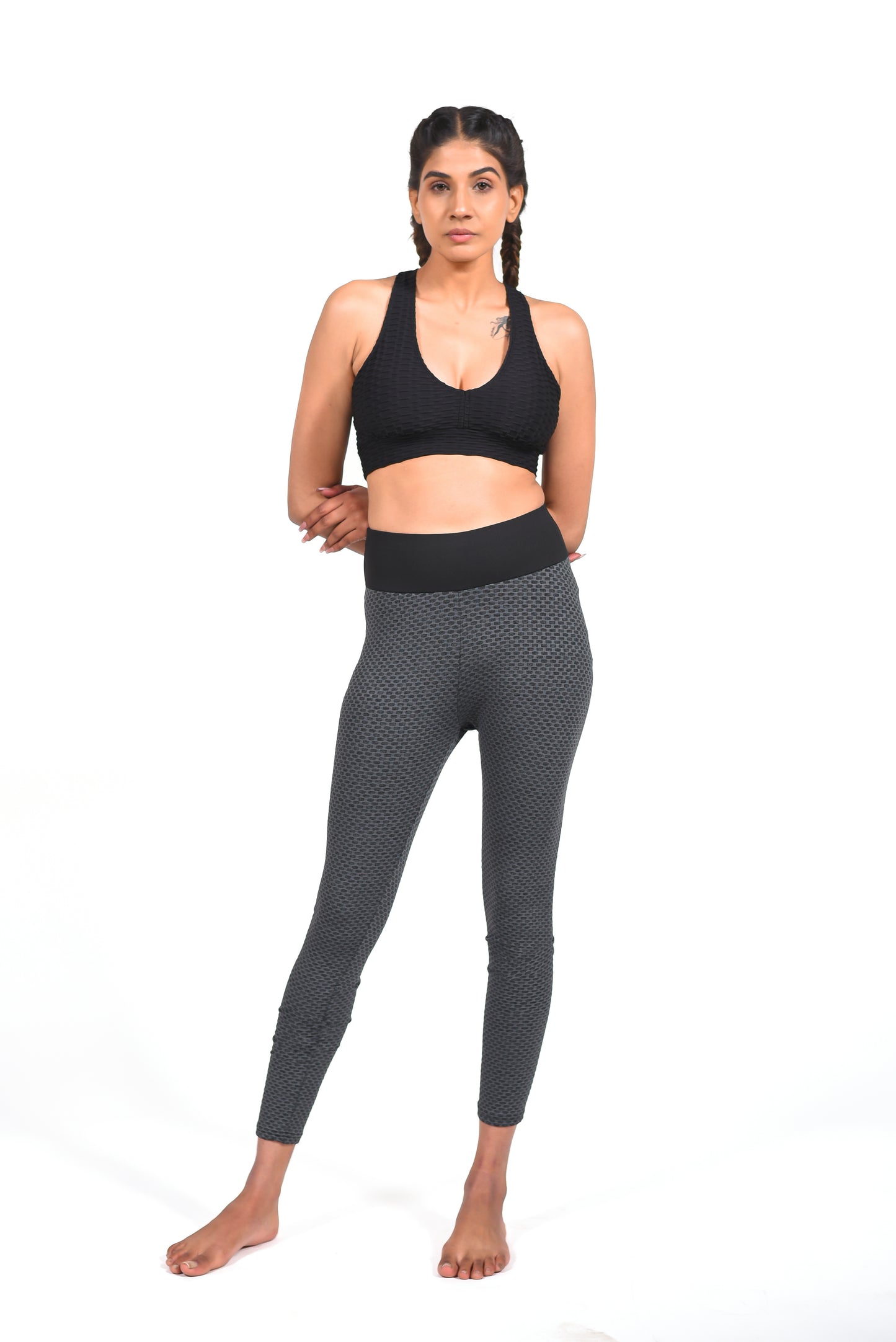 GYMSQUAD® PUSH UP LEGGINGS BEE EDITON - BLACK
