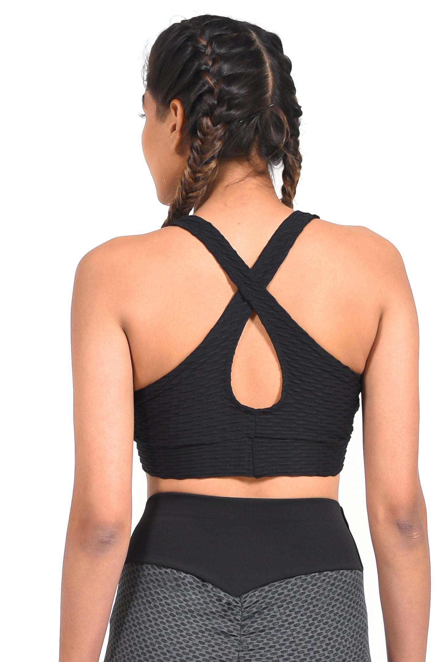 GYMSQUAD® X MIESHA IYER SUPPORTIVE SPORTS BRA  - BLACK
