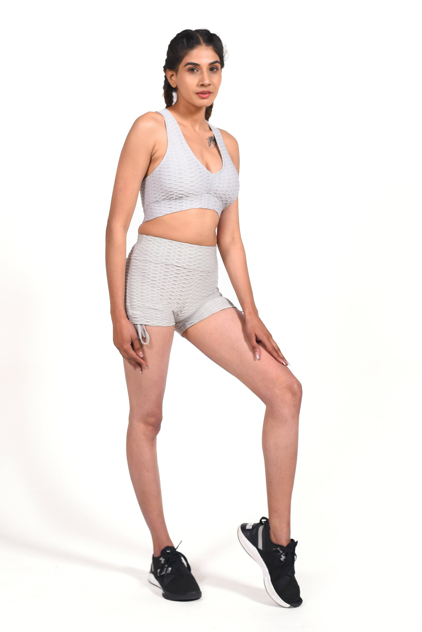 GYMSQUAD® PUSH UP SHORTS - GRAY