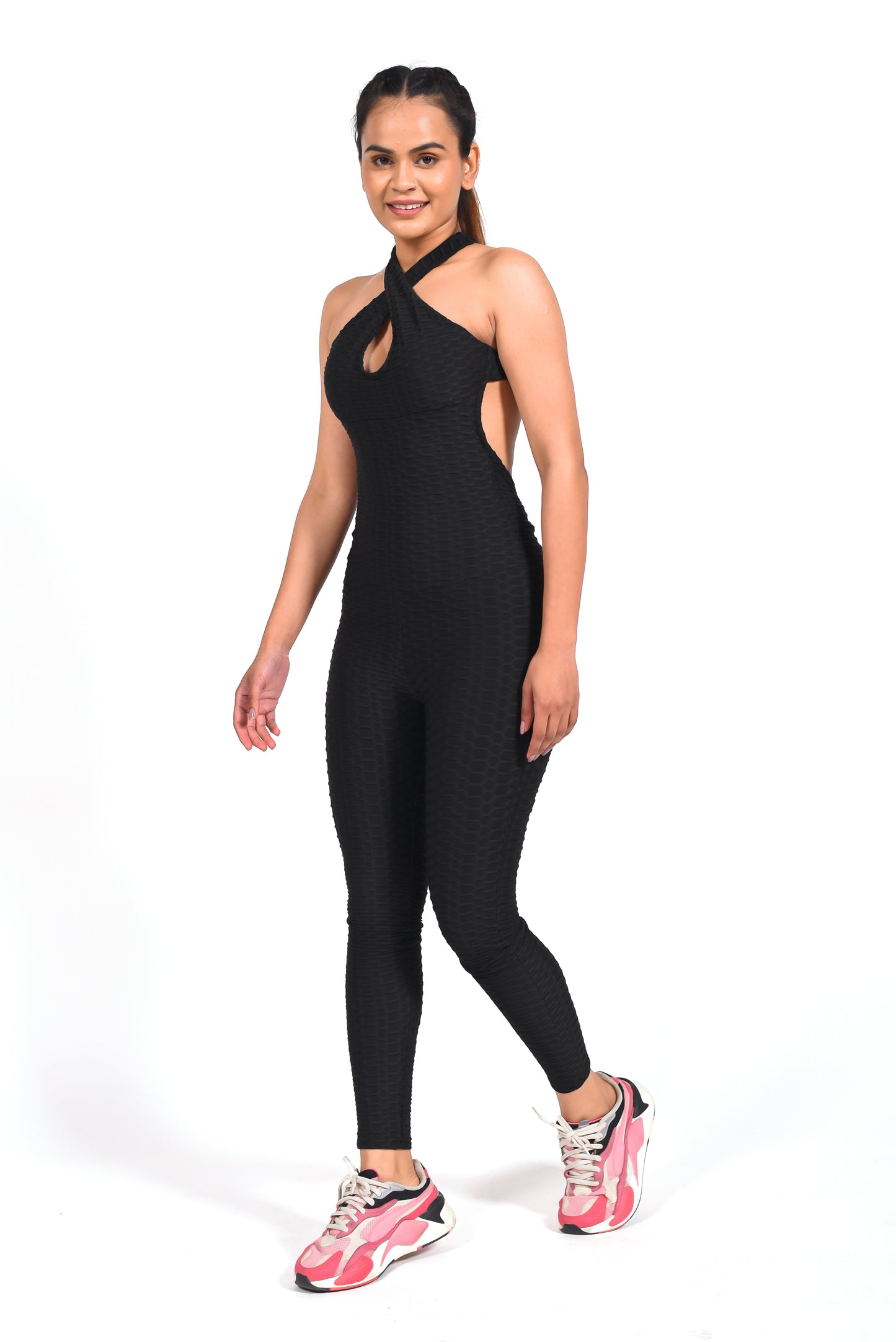 GYMSQUAD® ANTI-CELLULITE AND PUSH UP JUMPSUIT - BLACK