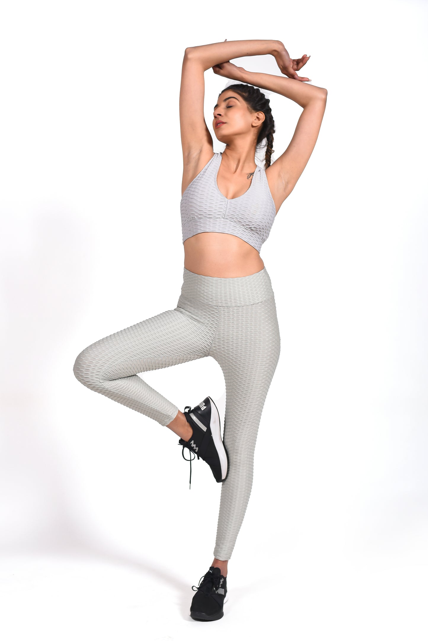 GYMSQUAD® X NEHA MALIK PUSH UP LEGGINGS - GRAY