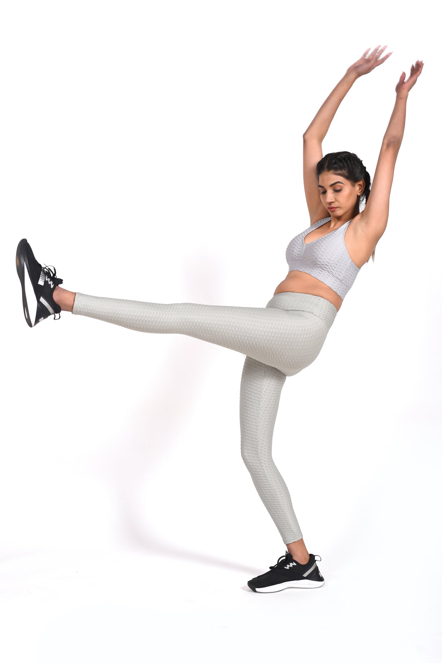 GYMSQUAD® X NEHA MALIK PUSH UP LEGGINGS - GRAY