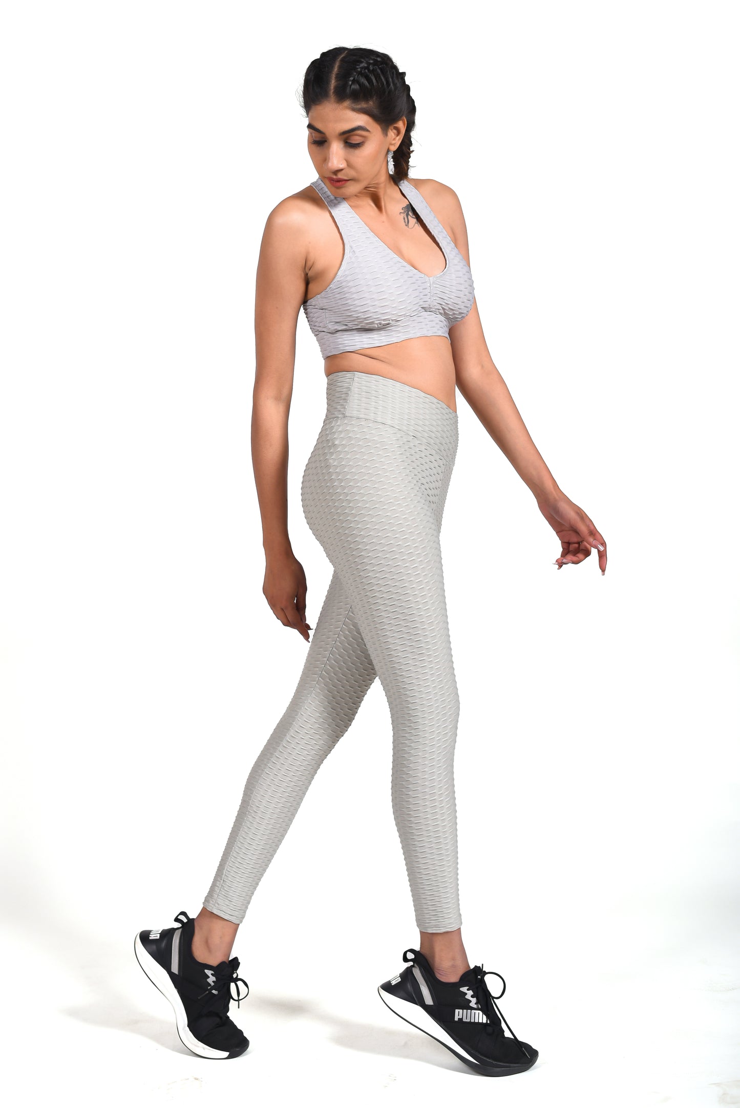 GYMSQUAD® X NEHA MALIK PUSH UP LEGGINGS - GRAY