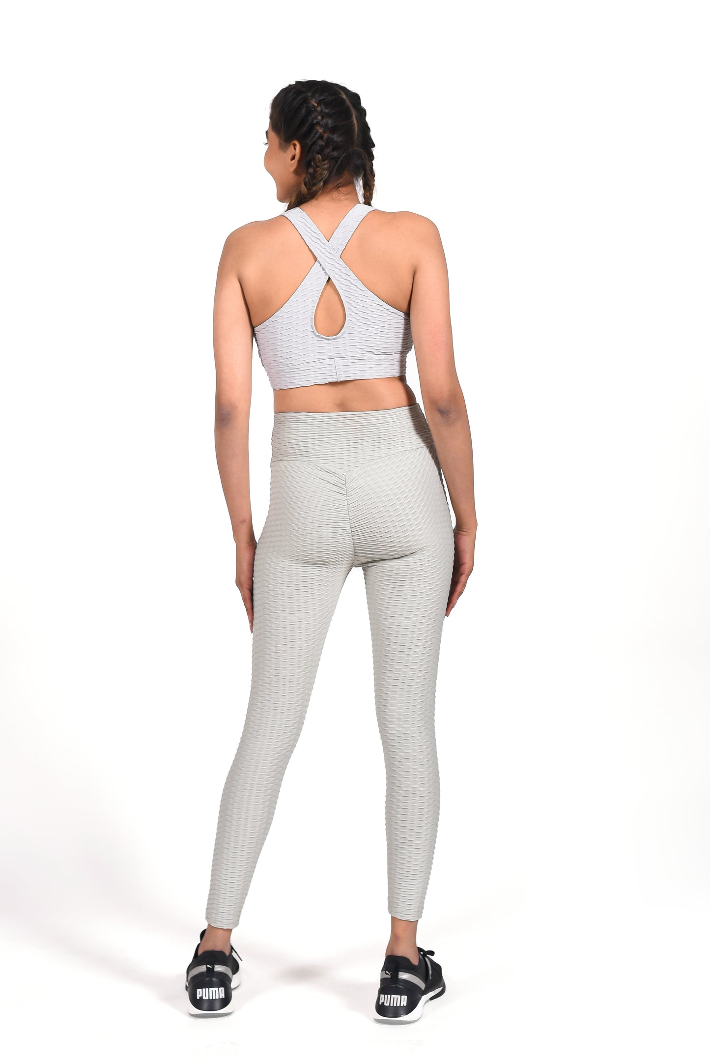 GYMSQUAD® X NEHA MALIK PUSH UP LEGGINGS - GRAY