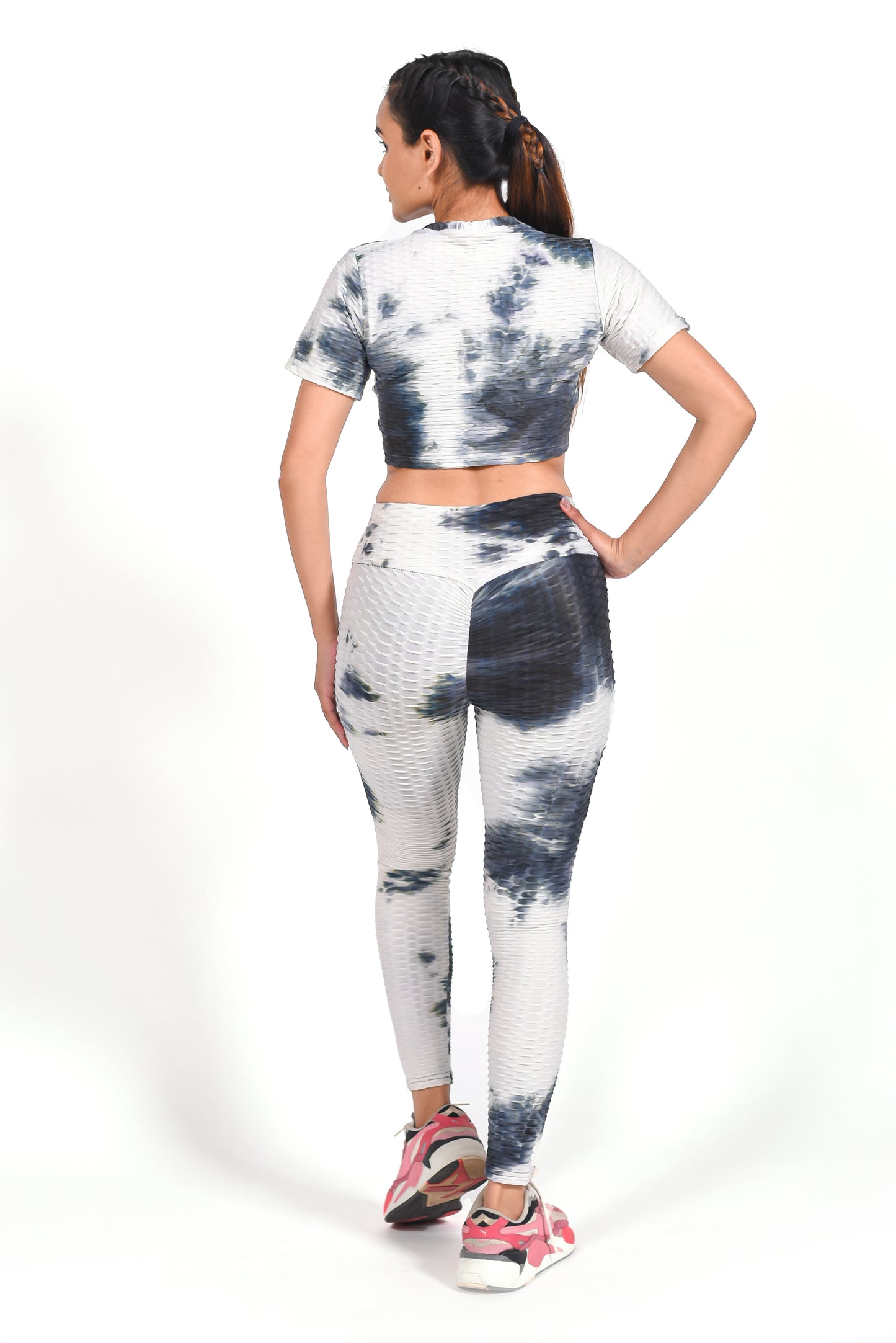 GYMSQUAD® PUSH UP LEGGINGS - TIE-DYE BLACK