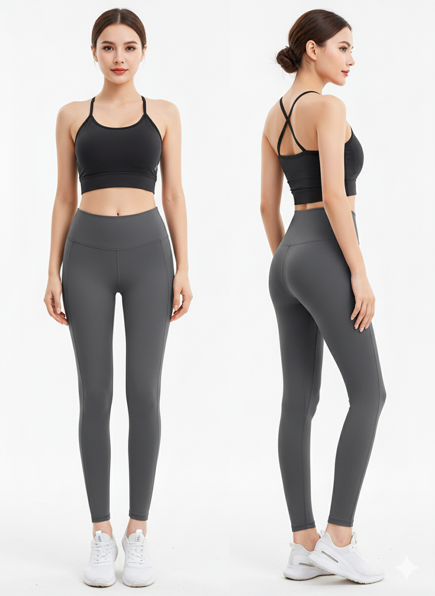 GYMSQUAD® PUSH UP FIT AND COMFY LEGGINGS -GRAY