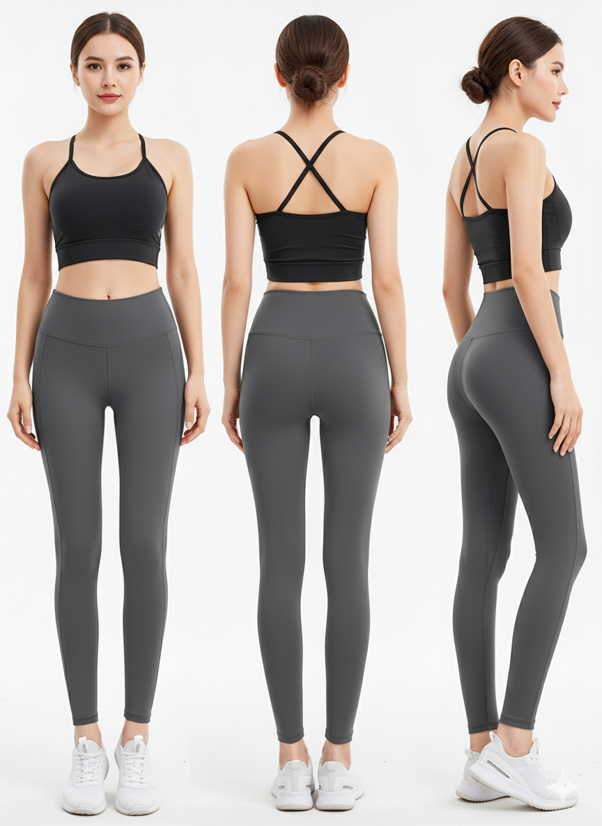 GYMSQUAD® PUSH UP FIT AND COMFY LEGGINGS -GRAY
