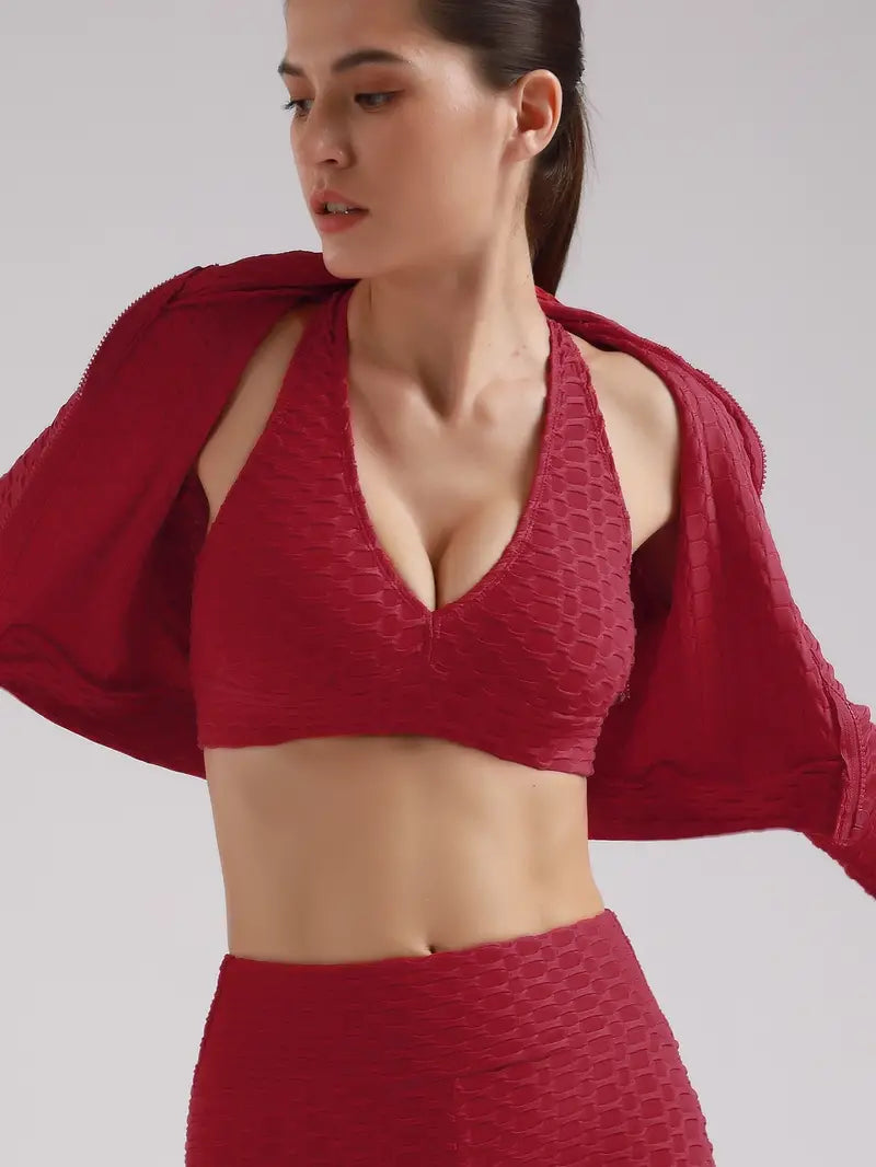 GYMSQUAD® ANTI-CELLULITE JACKET- RED