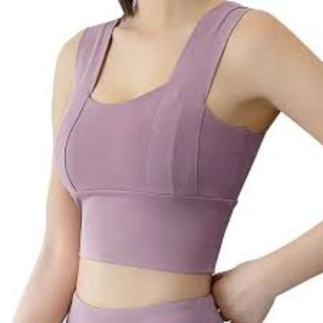 GYMSQUAD®  BROAD  SHOULDER TOP -PURPLE