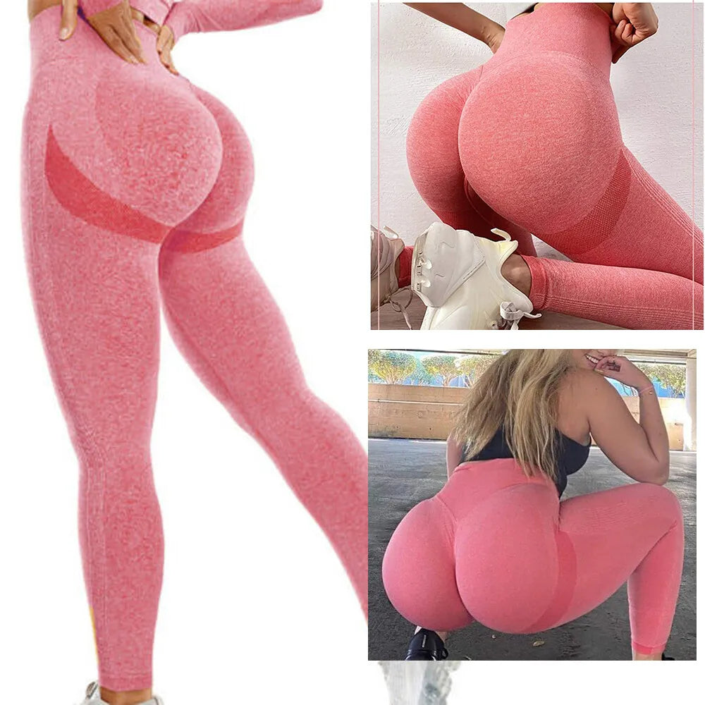 GYMSQUAD® PUSH UP & SEAMLESS LEGGINGS - PINK