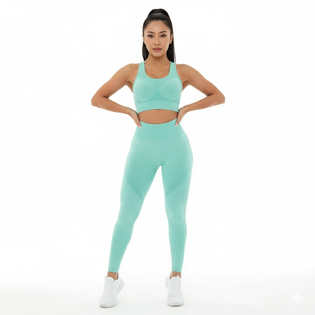 GYMSQUAD® PUSH UP & SEAMLESS LEGGINGS - GREEN