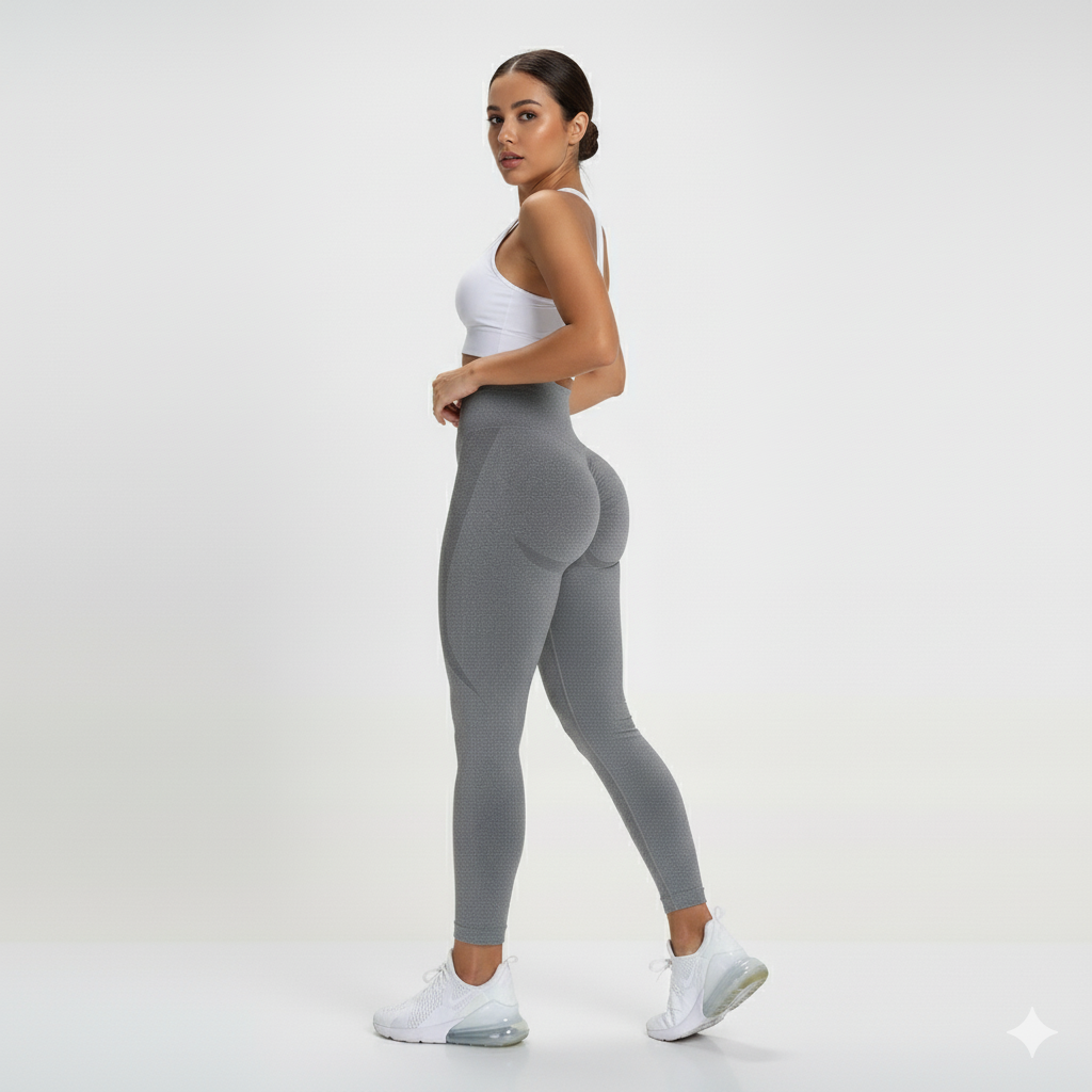 GYMSQUAD® PUSH UP & SEAMLESS LEGGINGS - GRAY