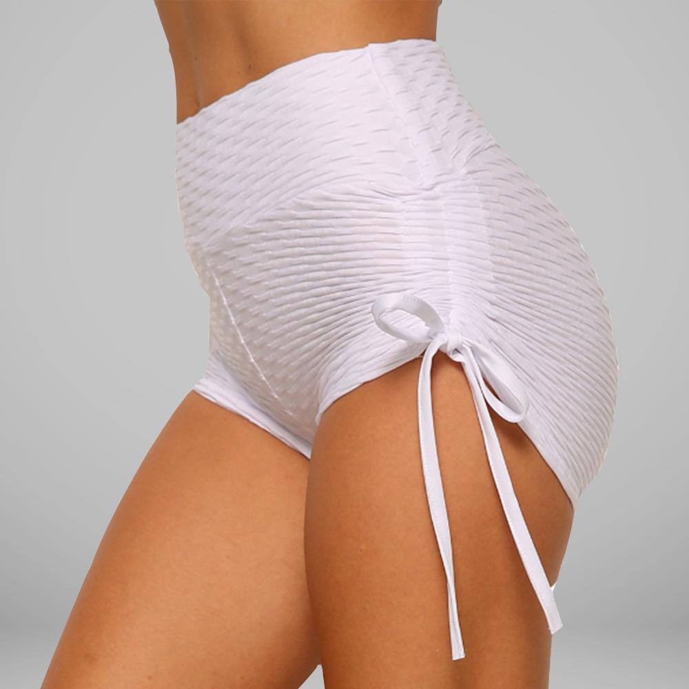 GYMSQUAD® PUSH UP SHORTS - WHITE