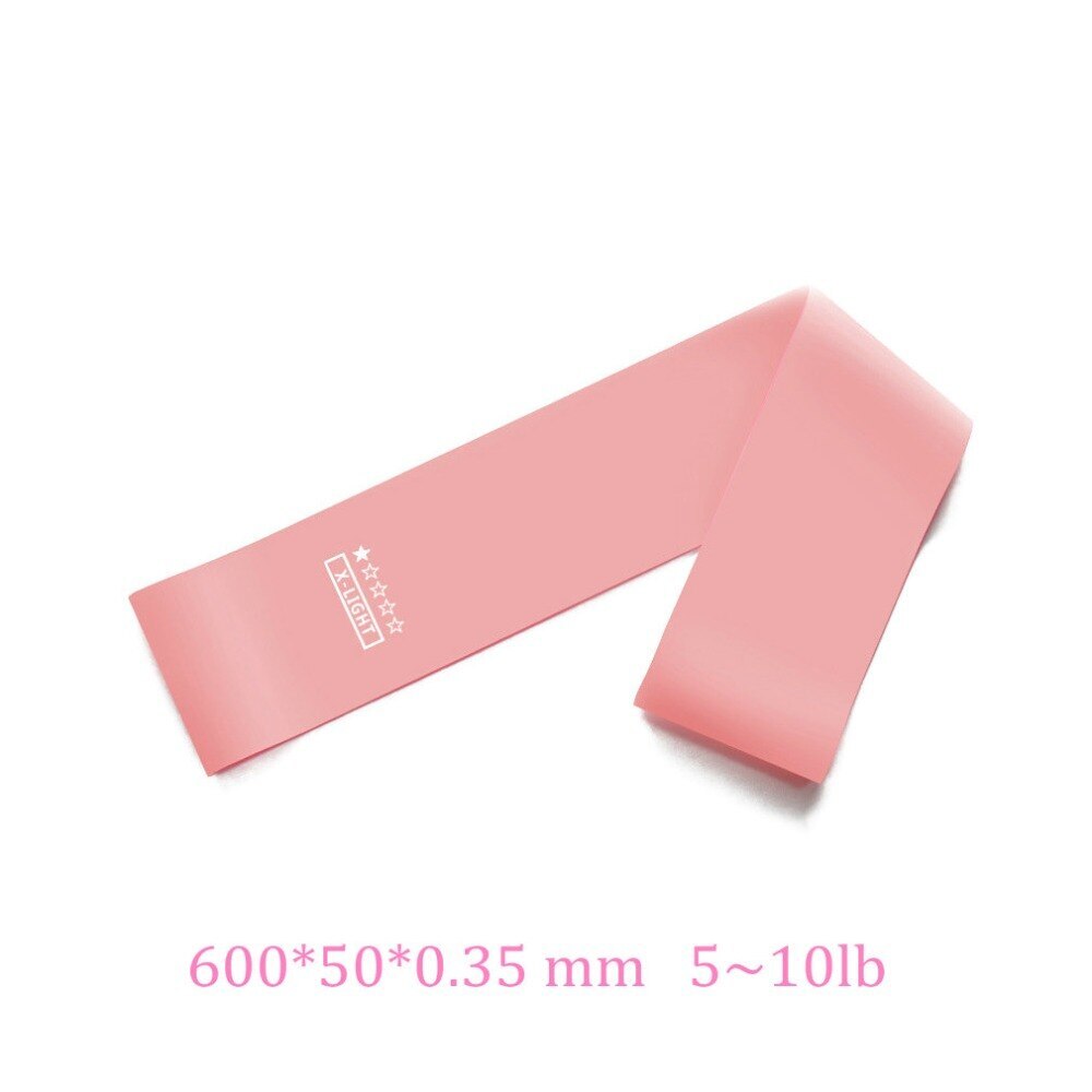 GYMSQUAD™ Pack of 5 YOGA & PILATES RESISTANCE BANDS (5 to 40 LBS)