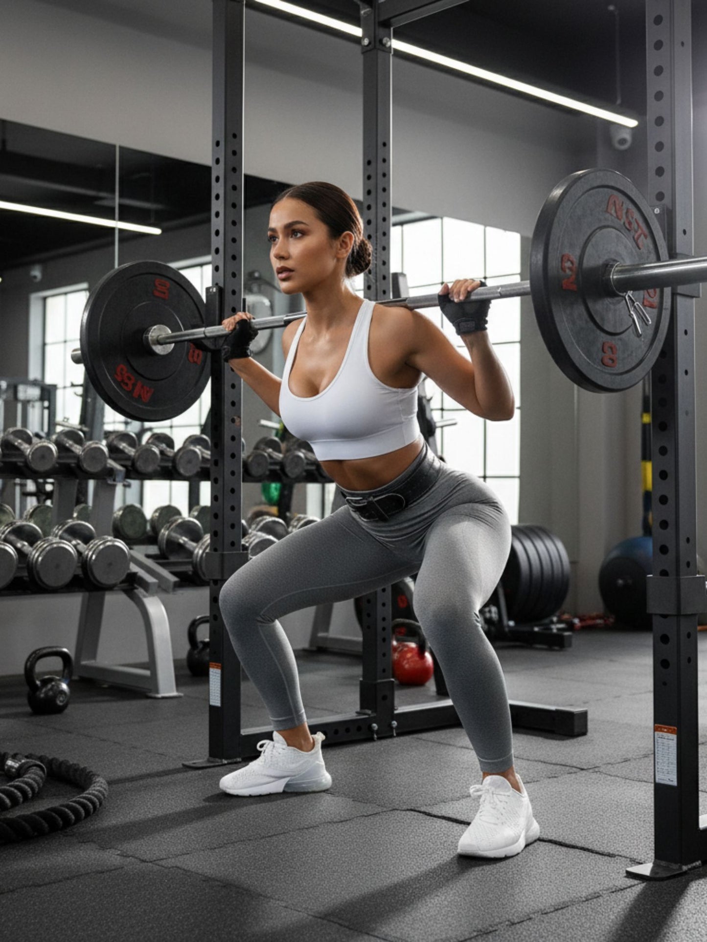 GYMSQUAD® PUSH UP & SEAMLESS LEGGINGS - GRAY