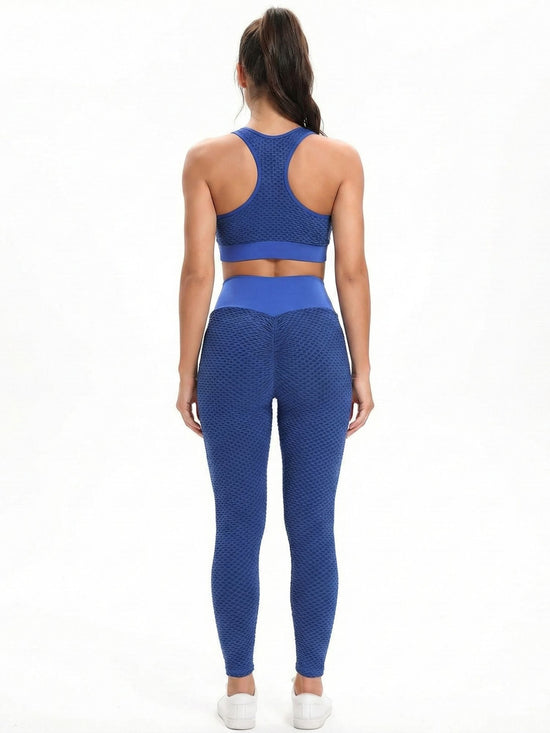 GYMSQUAD® PUSH UP LEGGINGS BEE EDITON - BLUE