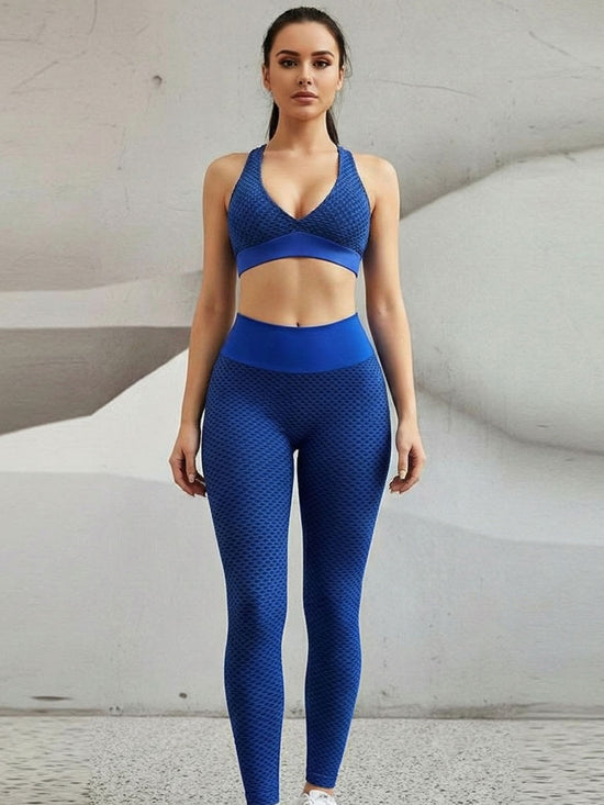 GYMSQUAD® PUSH UP LEGGINGS BEE EDITON - BLUE