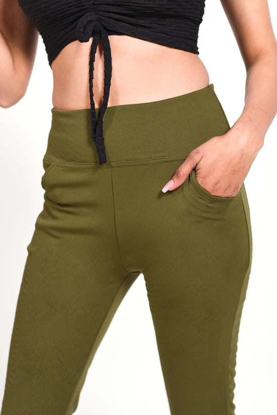 GYMSQUAD®  FLARE PANTS - GREEN