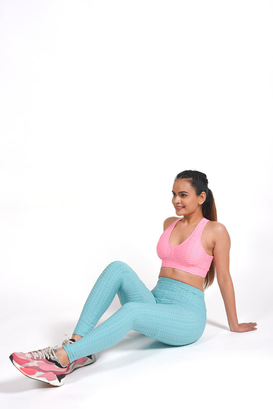 Load image into Gallery viewer, GYMSQUAD®  PUSH UP LEGGINGS - LIGHTBLUE (NEW ADDITION)
