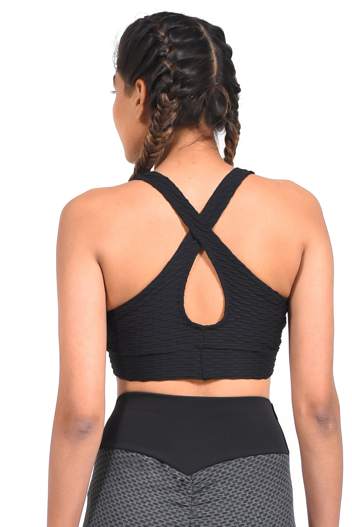 Load image into Gallery viewer, GYMSQUAD® SUPPORTIVE SPORTS BRA  - BLACK
