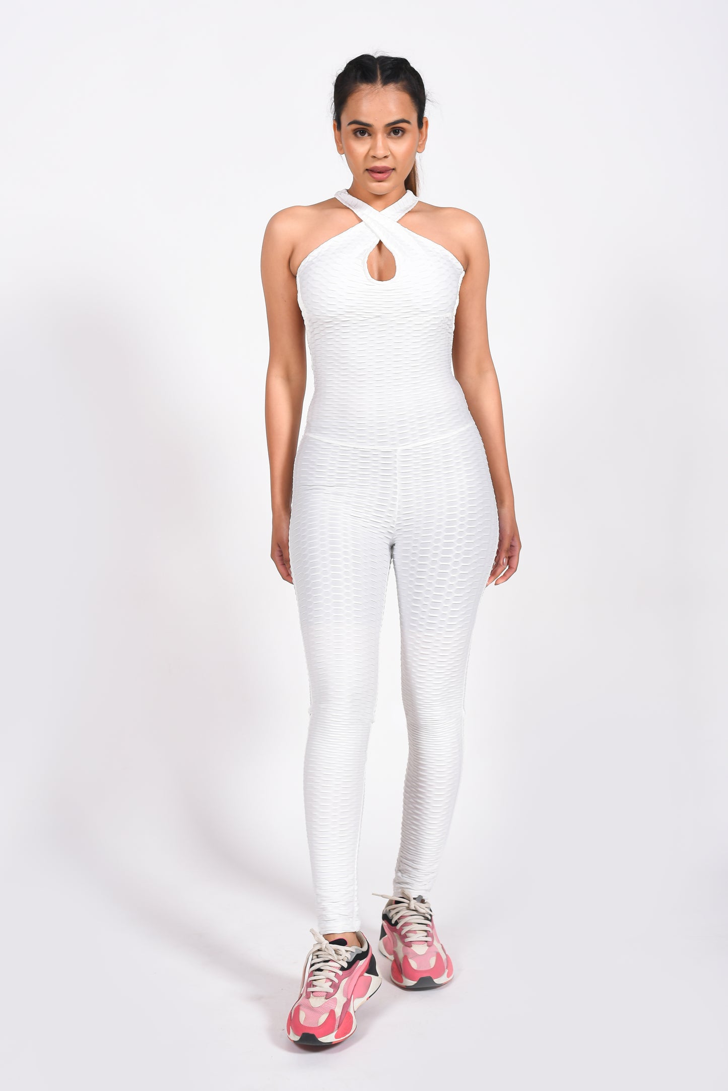 GYMSQUAD® ANTI-CELLULITE AND PUSH UP JUMPSUIT - WHITE