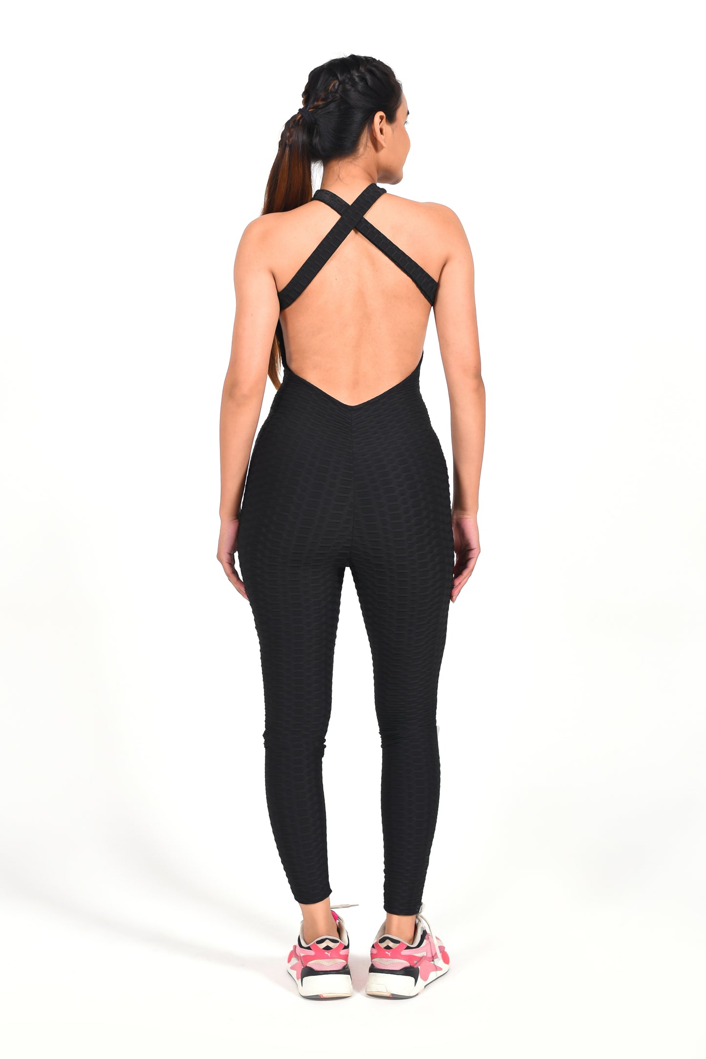 GYMSQUAD® ANTI-CELLULITE AND PUSH UP JUMPSUIT - BLACK