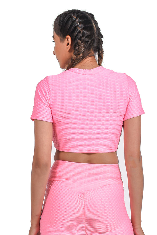 Load image into Gallery viewer, GYMSQUAD® ANTI-CELLULITE T-SHIRT - Pink
