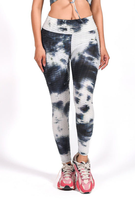 White anti-cellulite push-up leggings with slimming effect