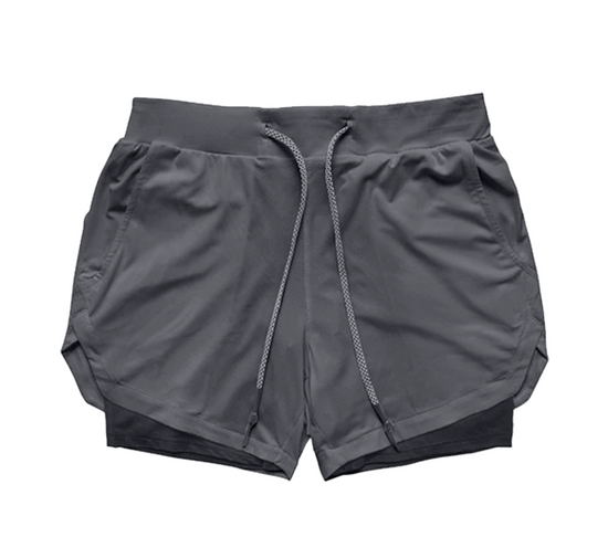 GYMSQUAD™ Innovative Men’s Sport Short - Ultimate Comfort (3 in 1 Features) - BLACK