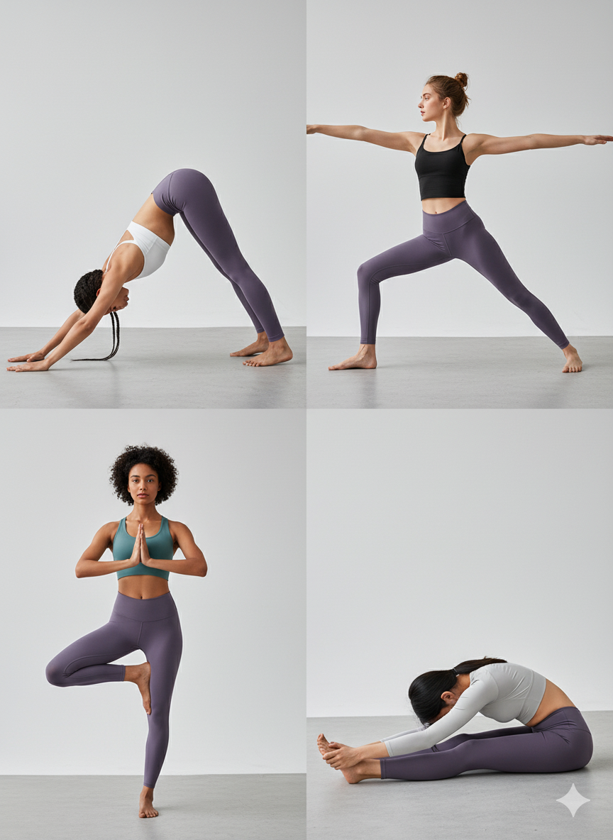 GYMSQUAD® PUSH UP FIT AND COMFY LEGGINGS -PURPLE