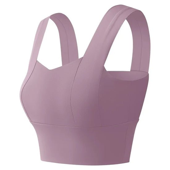 GYMSQUAD®  BROAD  SHOULDER TOP -PURPLE