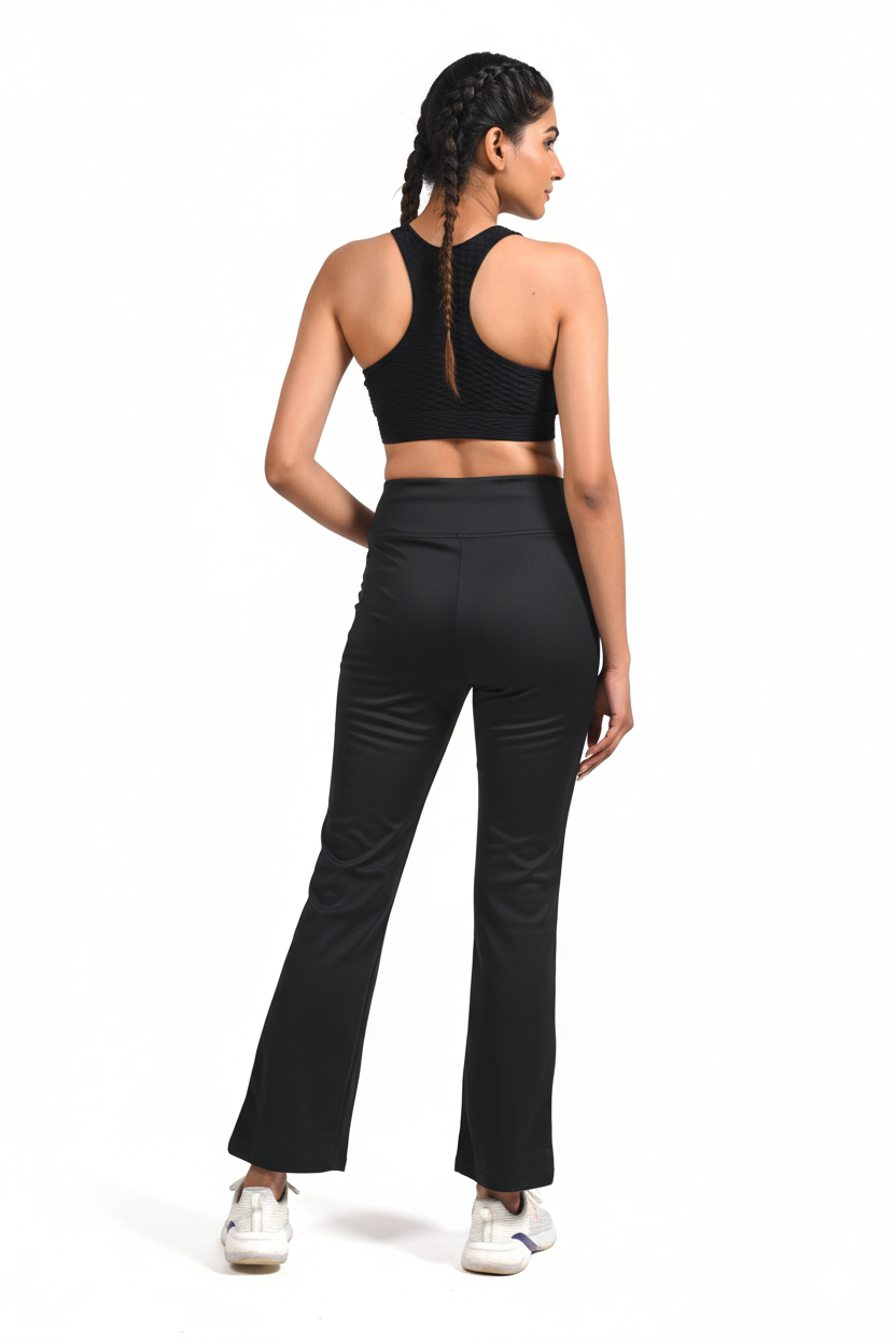 GYMSQUAD®  FLARE PANTS - BLACK