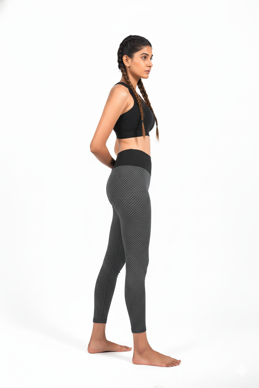 GYMSQUAD® PUSH UP LEGGINGS BEE EDITON - BLACK
