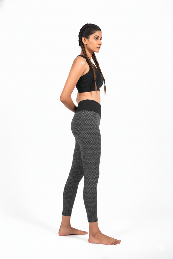 GYMSQUAD® PUSH UP LEGGINGS BEE EDITON - BLACK
