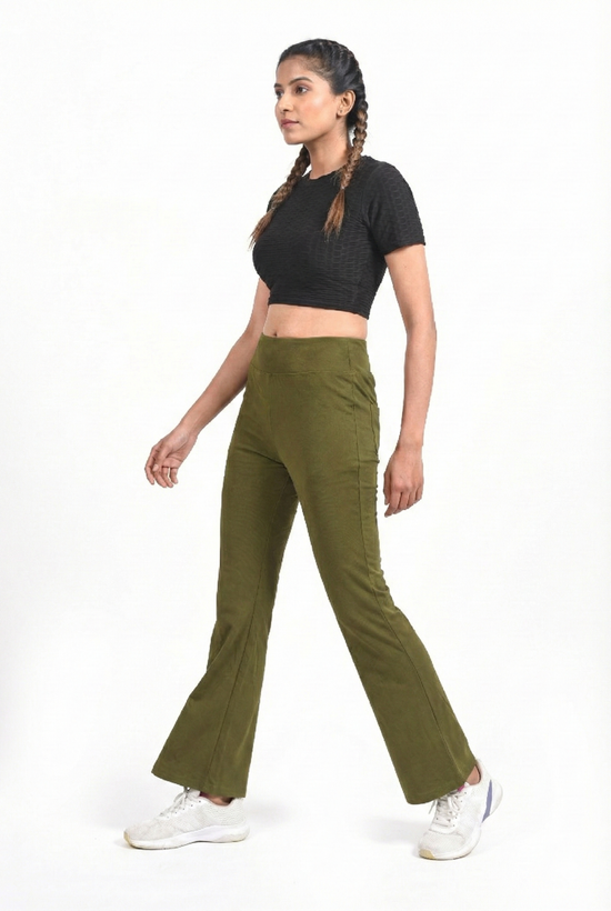 GYMSQUAD®  FLARE PANTS - GREEN