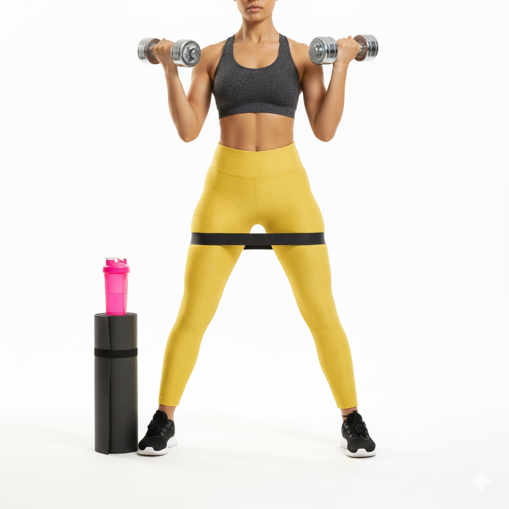GYMSQUAD® PUSH UP LEGGINGS -LIGHT YELLOW (NEW EDITION)