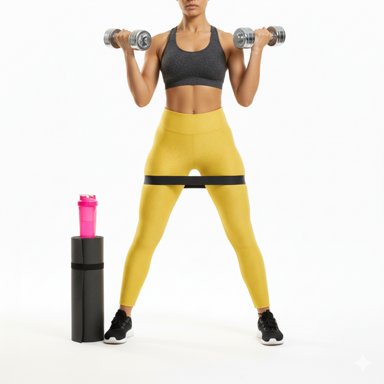GYMSQUAD® PUSH UP LEGGINGS -LIGHT YELLOW (NEW EDITION)