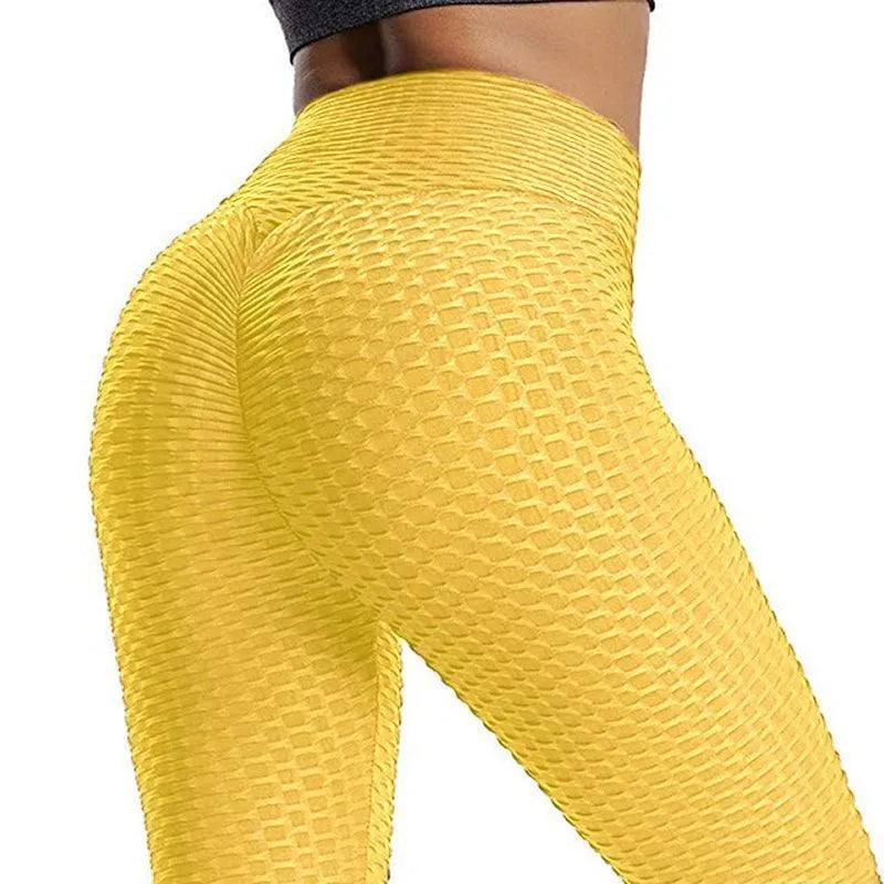 Gymsquad India – Best Quality Push Up Leggings – Yellow – GYMSQUAD