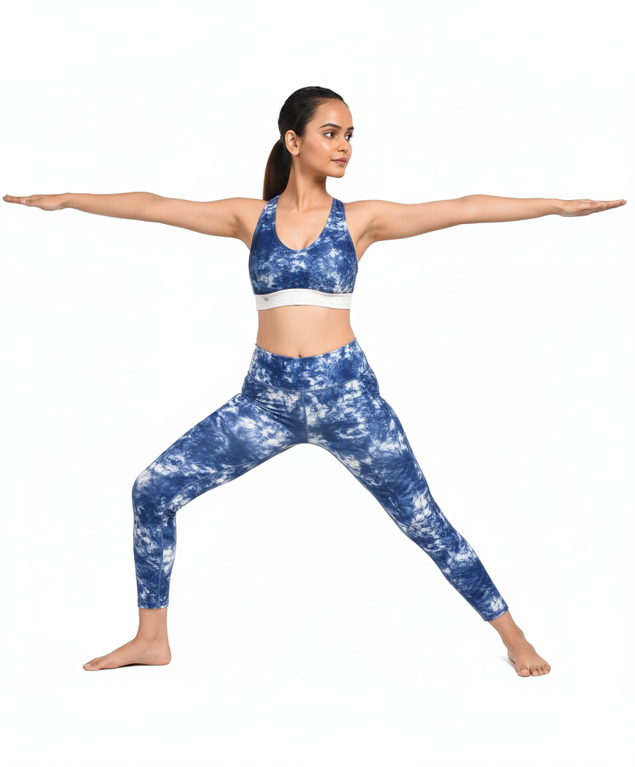 GYMSQUAD® SUPPORTIVE SPORTS BRA - TIE-DYE BLUE
