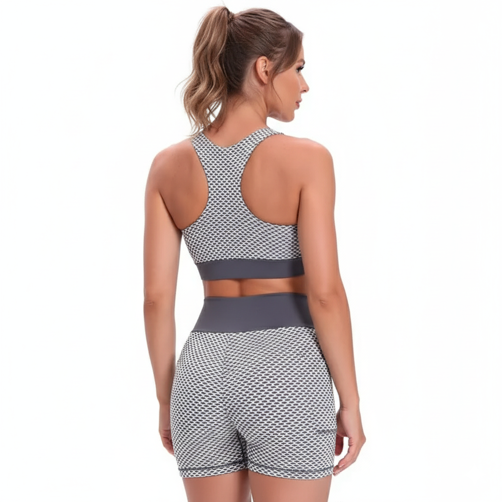 GYMSQUAD®  SEAMLESS SPORTS BRA - GRAY
