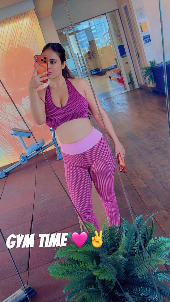 GYMSQUAD® PUSH UP LEGGINGS BEE EDITON - PINK