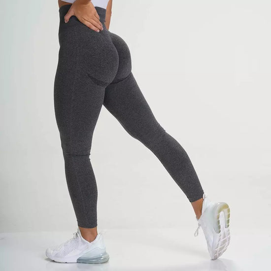 GYMSQUAD® PUSH UP & SEAMLESS LEGGINGS - BLACK