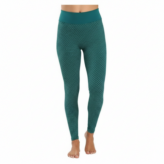 Gymsquad India – Best Quality Anti-Cellulite Push Up Leggings – Green