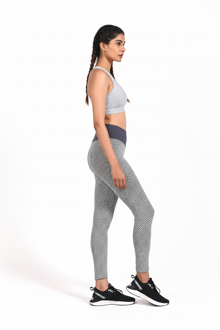 GYMSQUAD® PUSH UP LEGGINGS BEE EDITON - GRAY
