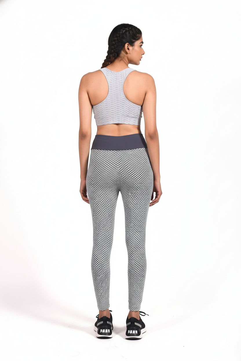 GYMSQUAD® PUSH UP LEGGINGS BEE EDITON - GRAY