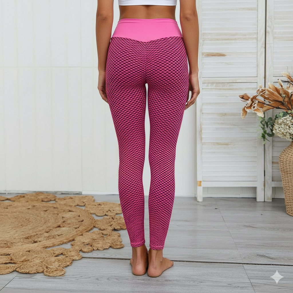 GYMSQUAD® PUSH UP LEGGINGS BEE EDITON - PINK